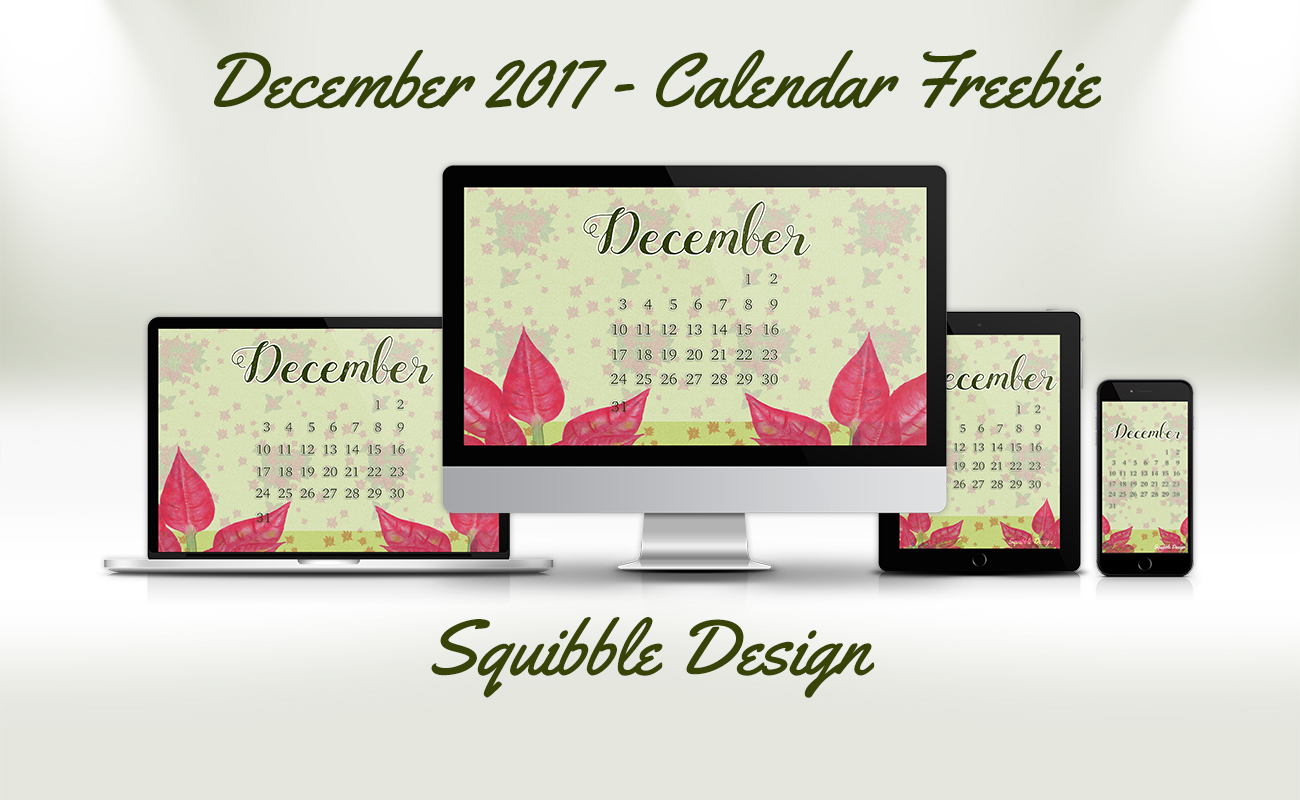 December Calendar Wallpaper Freebie