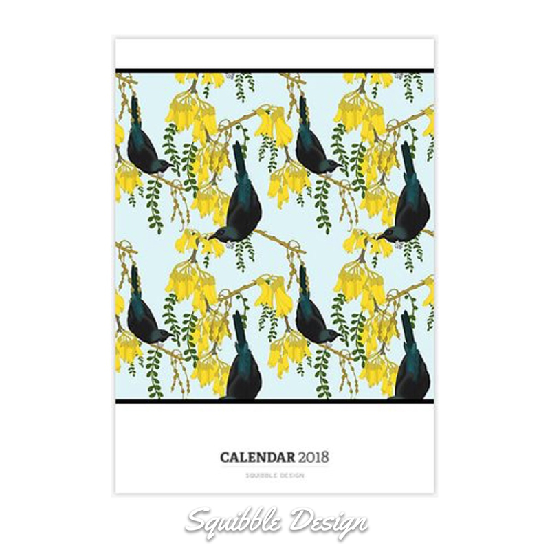 Squibble Design Art Calendar 2018