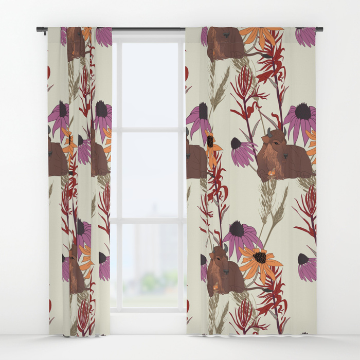 American Prairie Curtains by Squibble Design